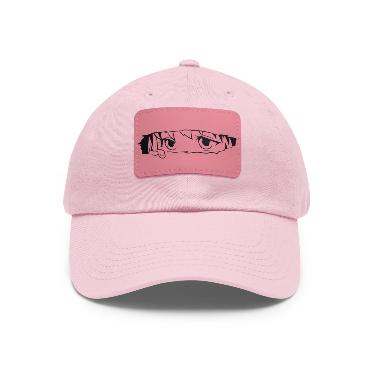 Anime Girl Hat with Leather Patch (Rectangle)