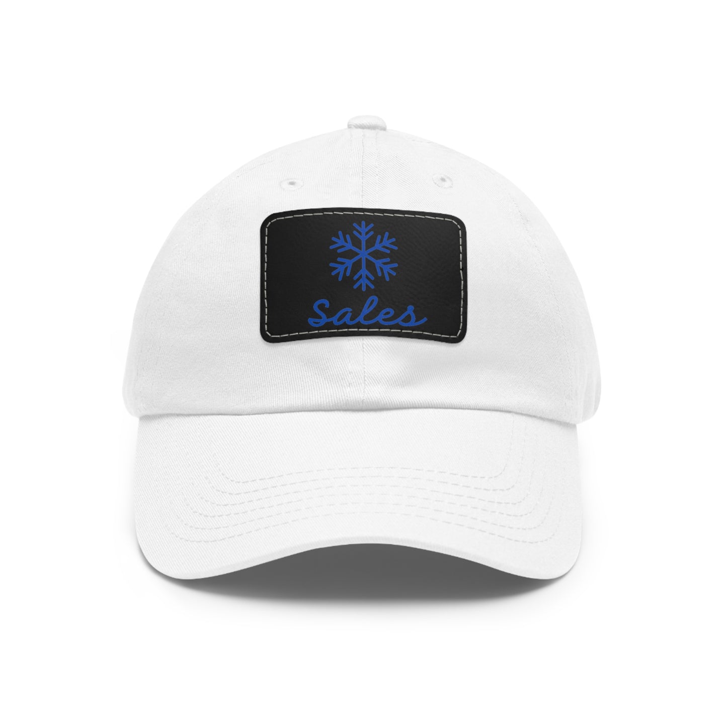 Snow Sales Hat with Leather Patch (Rectangle)