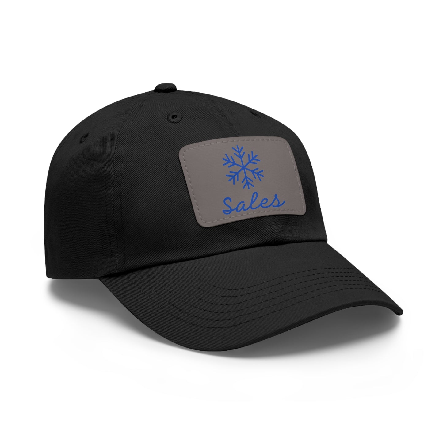 Snow Sales Hat with Leather Patch (Rectangle)