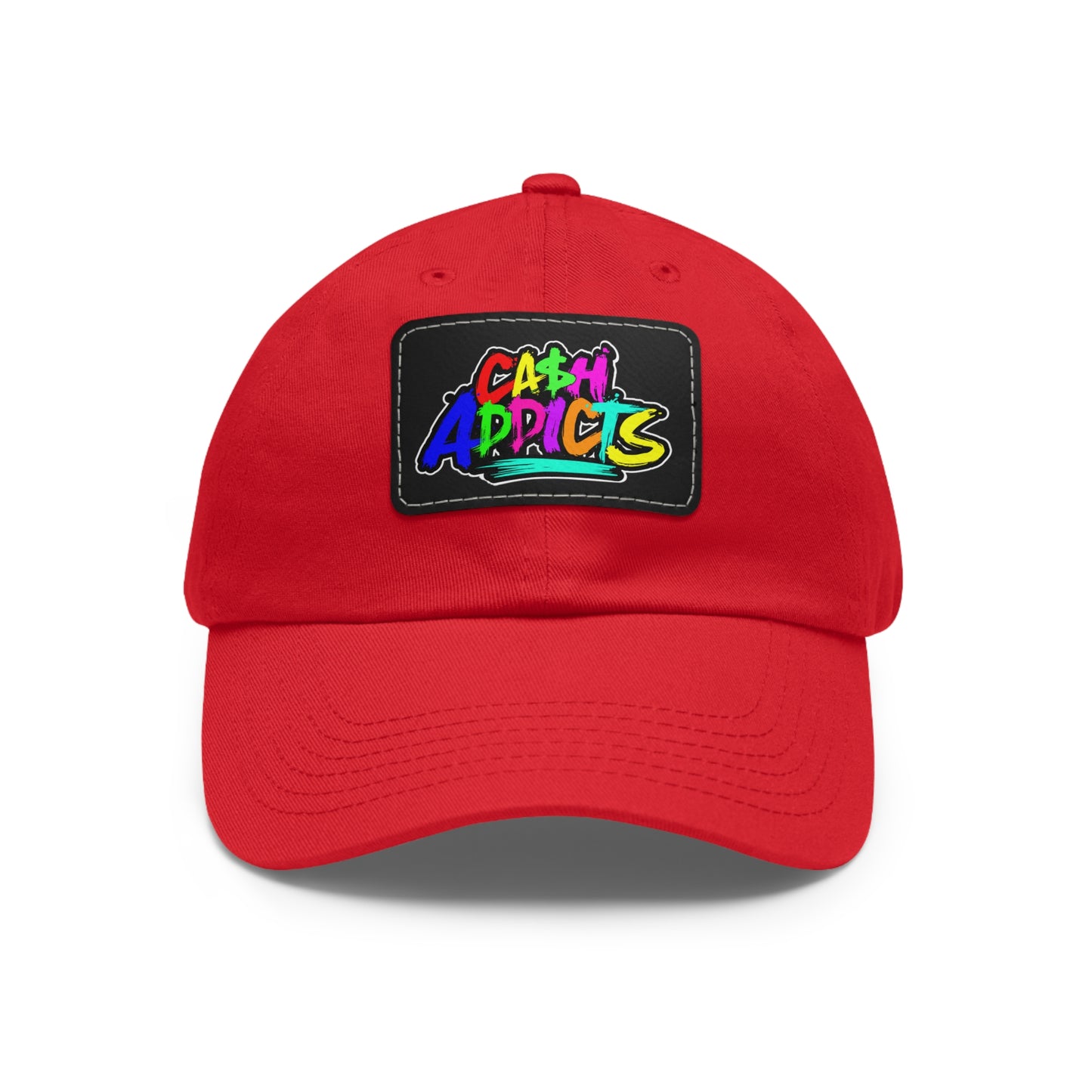 Cash addicts Hat with Leather Patch (Rectangle)