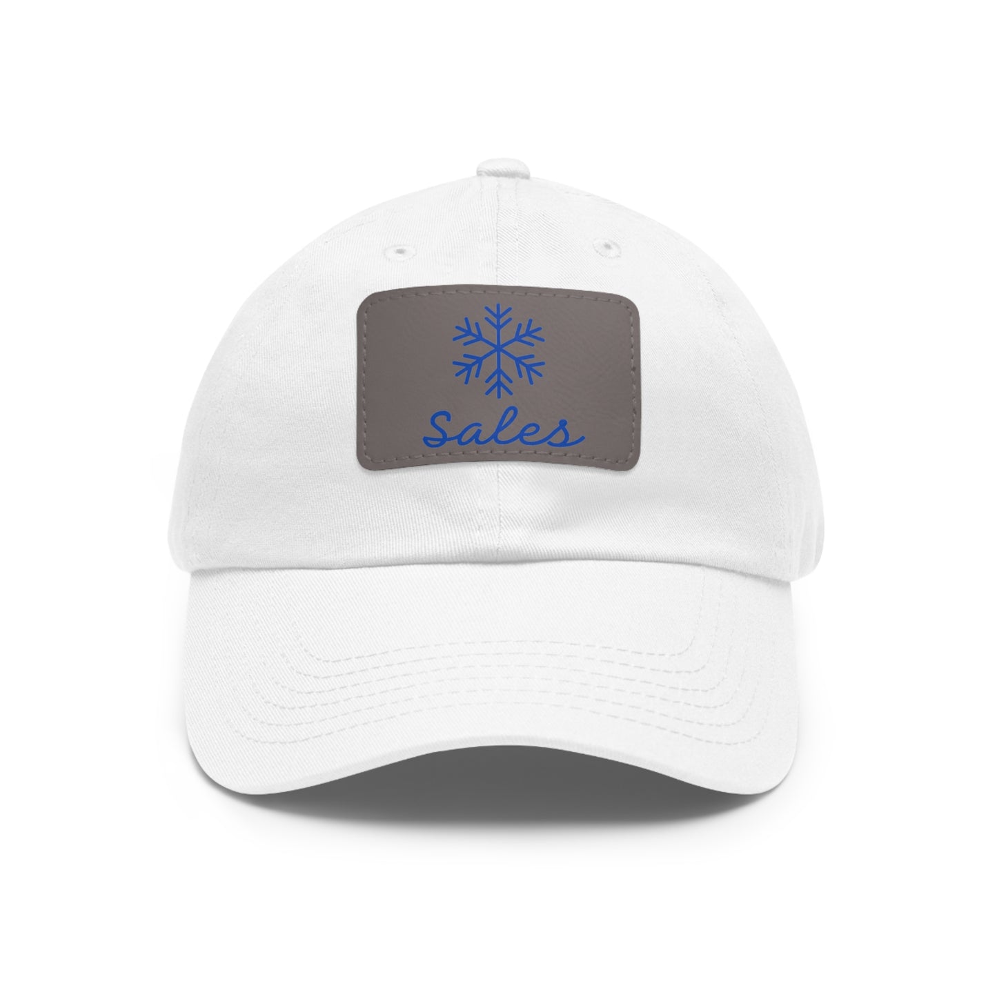 Snow Sales Hat with Leather Patch (Rectangle)