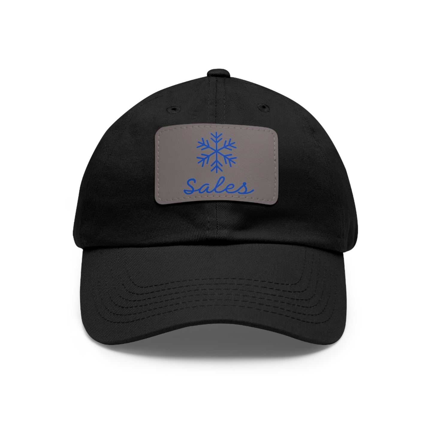 Snow Sales Hat with Leather Patch (Rectangle)