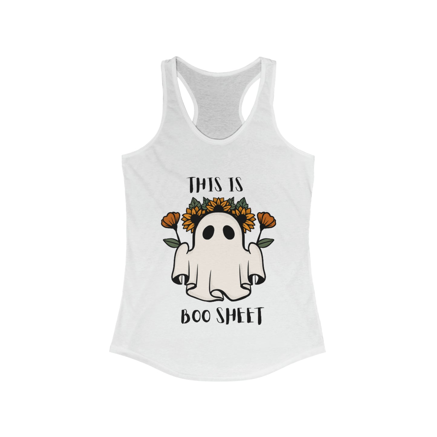 Boo Sheet Women's Ideal Racer back Tank