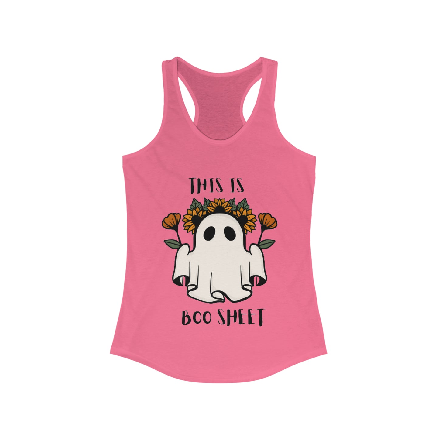 Boo Sheet Women's Ideal Racer back Tank