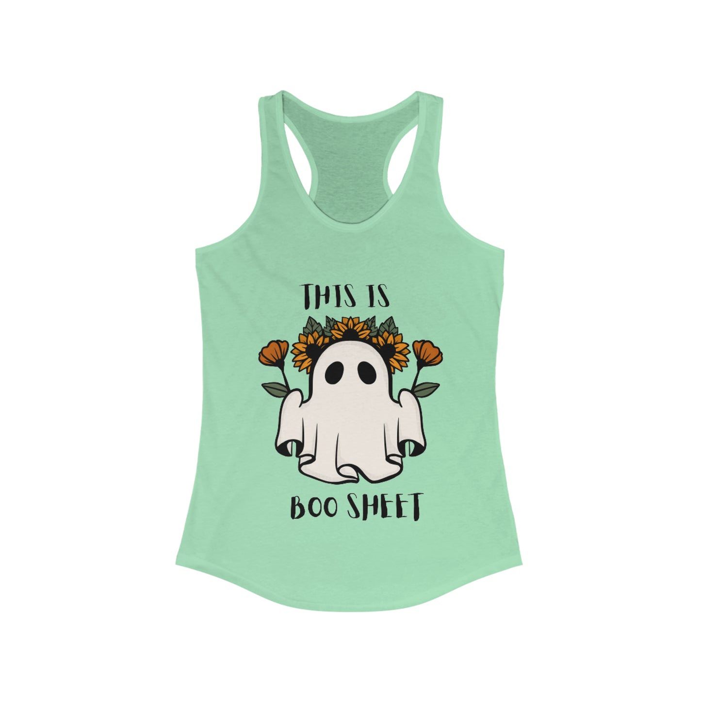 Boo Sheet Women's Ideal Racer back Tank