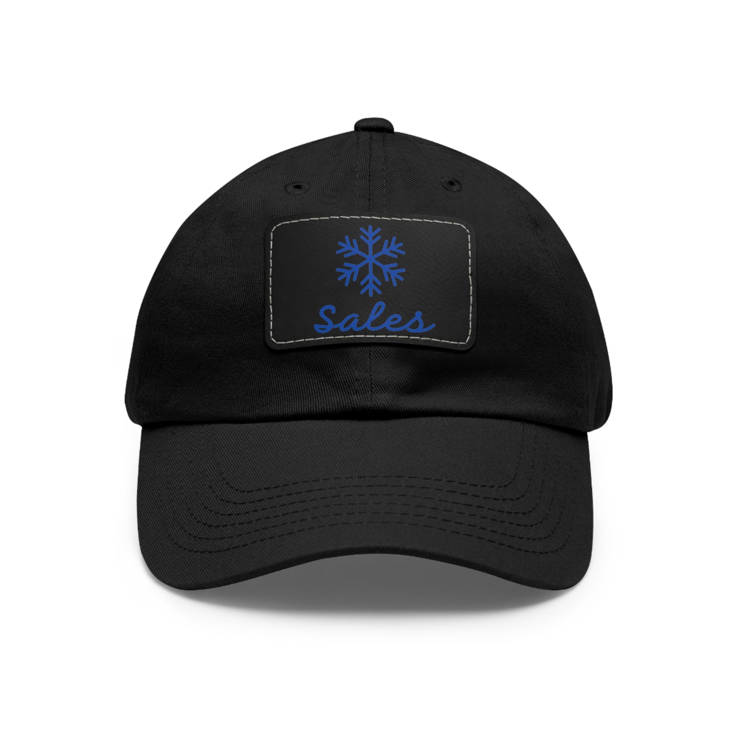 Snow Sales Hat with Leather Patch (Rectangle)